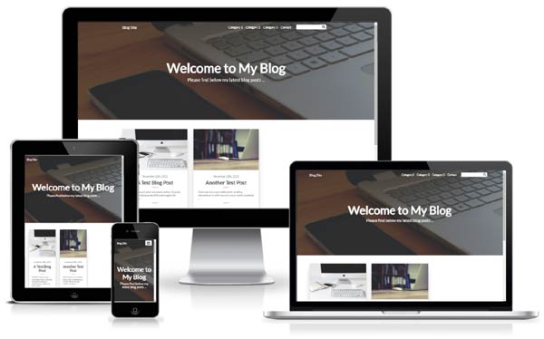 personal blog template free website template